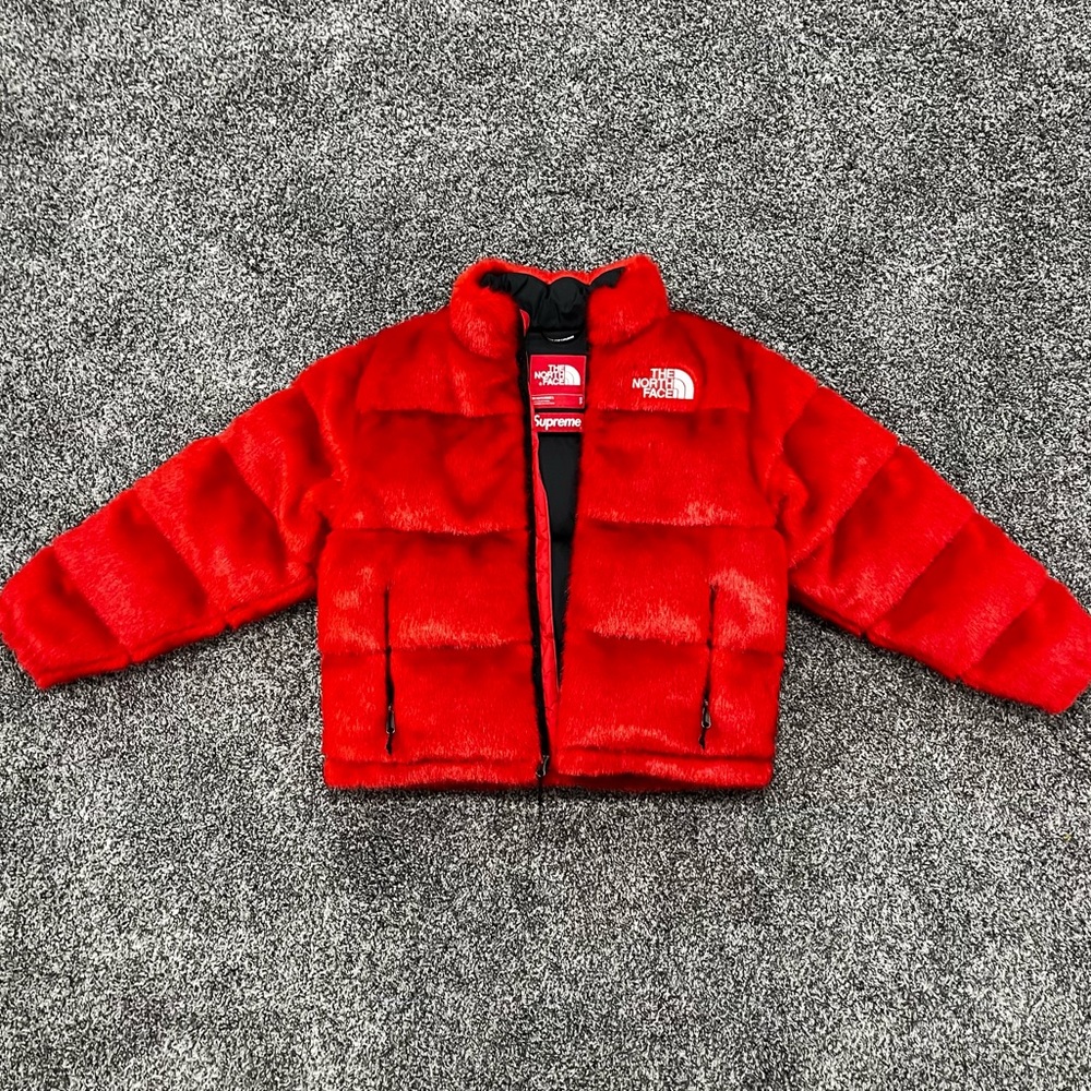 Supreme North Face Fur Nuptse Jacket
